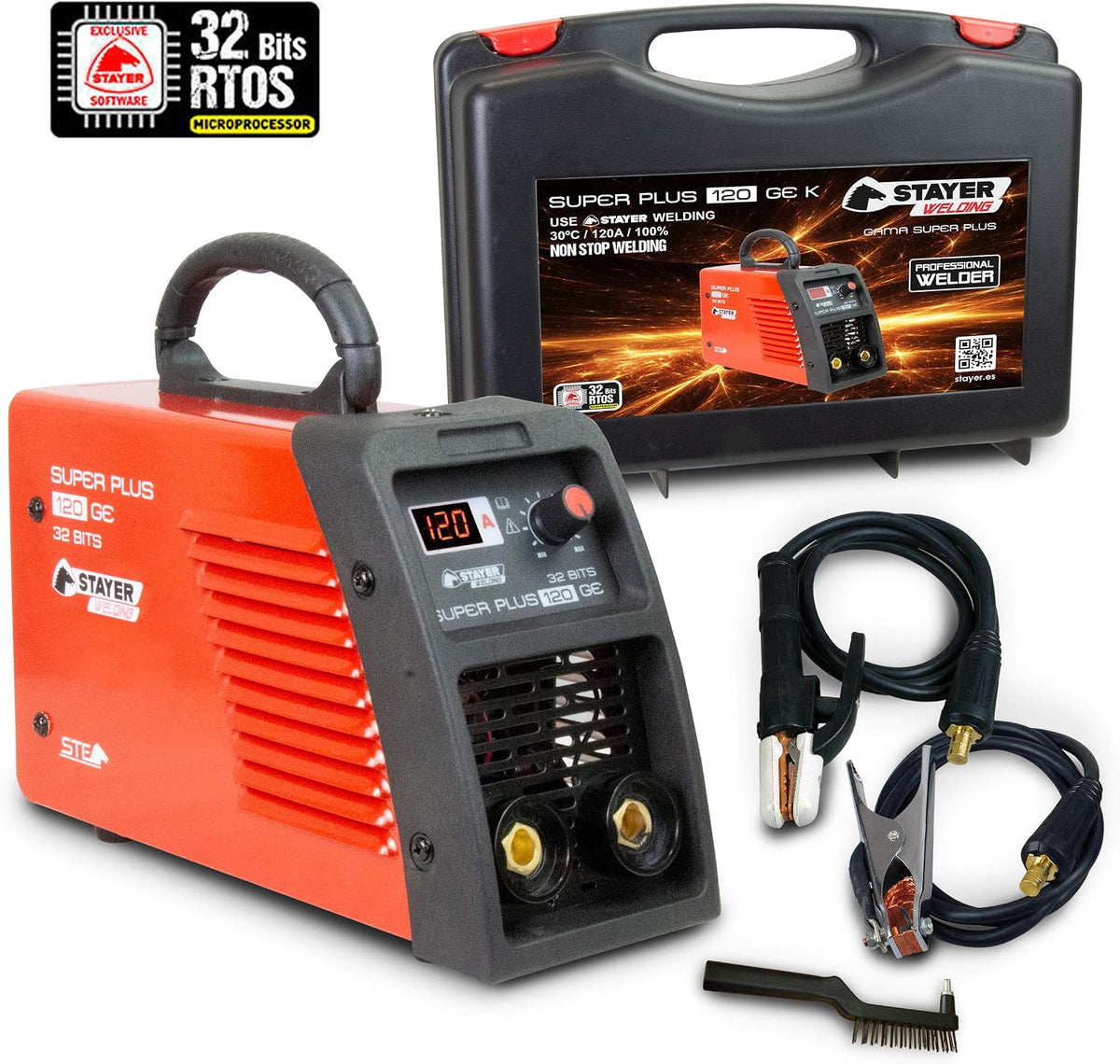 Equipo de soldadura inverter, SUPER PLUS 120 GEK