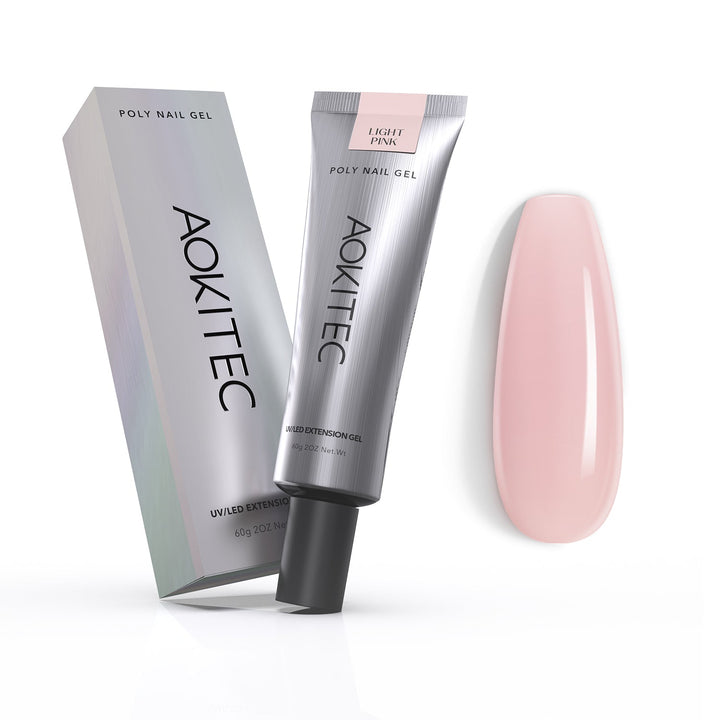 Light Pink Poly Nail Gel 60g/2OZ Builder Gel for Nail Extension & Strengthen