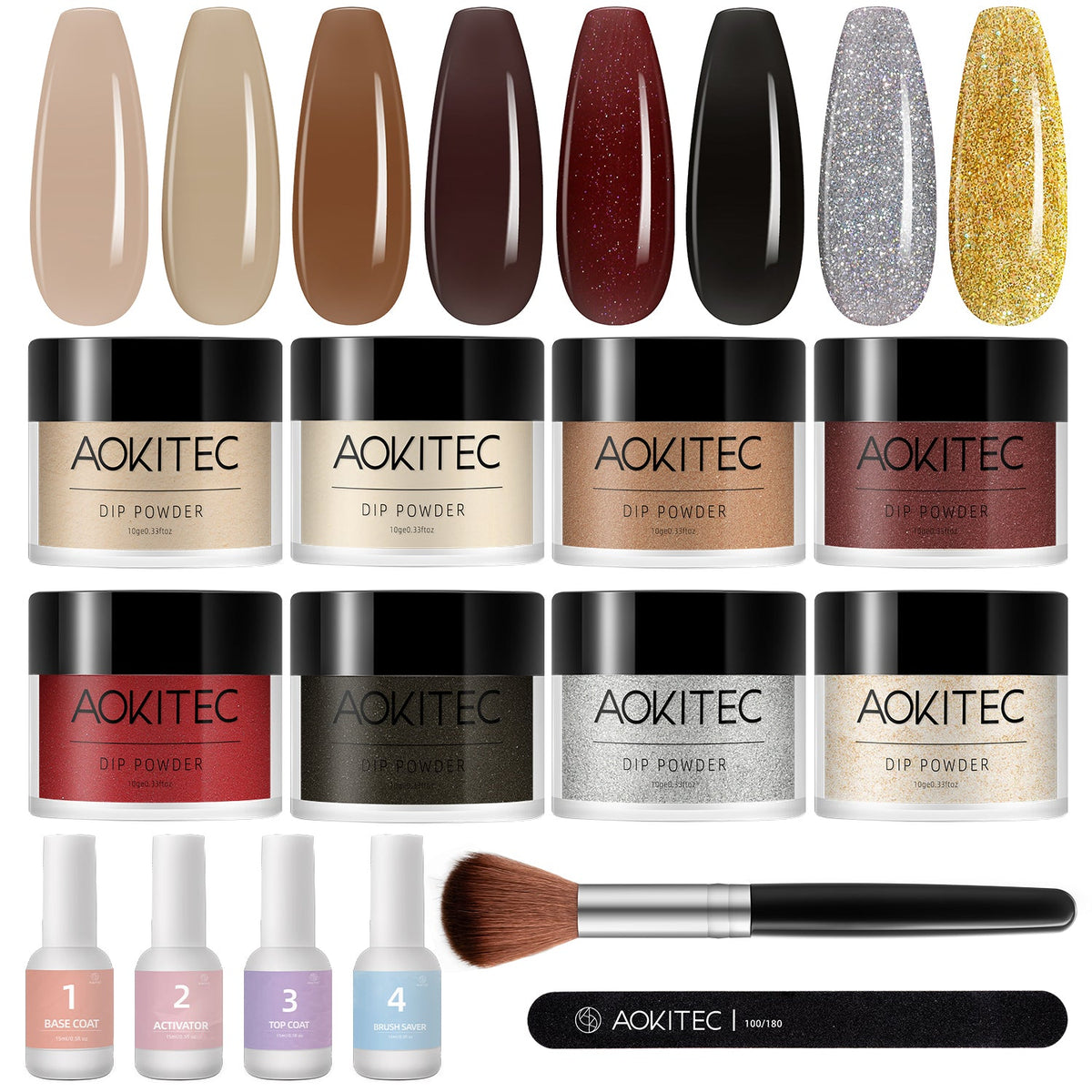 DUAL PERSONALITY -DIP POWDER KIT WITH MANICURE TOOLS (2 IN 1 ACRYLIC DIP )