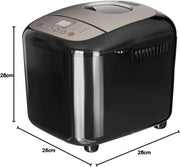 Black+Decker - Panificadora 600W, 17 Programas, hasta 1kg, 15h