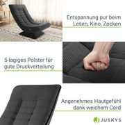2025 Sillón relax Korsika en terciopelo acanalado