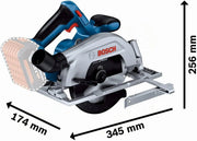 Bosch Professional 18V System sierra circular GKS 18V 57-2 (disco de sierra 165 mm, profundidad de corte 57 mm, incl. L-BOXX, sin batería/cargador)