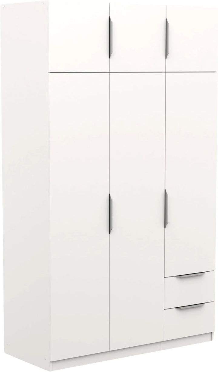 Miroytengo Armario Ghost Grande 6 Puertas y 2 Cajones Color Blanco Mate 203x119 cm