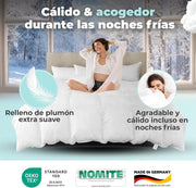 BEFA NATUR Duvet made in Germany, 240 x 220 cm, 60% down and 40% feathers, winter duvet, suitable for allergy sufferers (nomite), Oeko-Tex 100 Class 1, standard EN 12934, Downpass