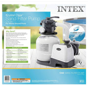 2025 Bomba Filtro de Arena para Piscinas Fuera de Tierra Intex 2100 GPH con Aspirador Automático