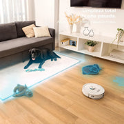 Cecotec Robot Aspirador con IA y Base Autovaciado de 3L Conga Y90 Pearl
