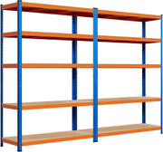 Yaheetech 2pcs de Estantería Metálica de Almacenaje Industrial 180x120x45cm