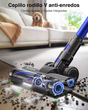 Aspiradora sin Cable 55Kpa/650W/65Min para Suelos/Alfombras/Pelo de Animale