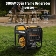 maXpeedingrods 3800W inverter generador portátil gasolina con two 230V/USB