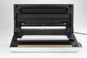 CASO GourmetVAC380 - Envasadora al vacío doméstica - Potente capacidad de vacío de 15 L/min - Integra caja de almacenamiento de film y cortadora plegable - Maquina al Vacio de Alimentos - plateado