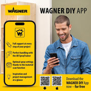 WAGNER Airless pulverizador de Pintura Control 150 M para Pinturas de Pared, esmaltes, Barnices, protección de la Madera y contra la corrosión, 0-900 ml/min, 110 Bar, depósito 5500 ml, Manguera 7,5 m