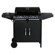 Barbacoa A Gas "festa 5" - 5 Quemadores (1 Lateral) - 12.9 Kw - Negro