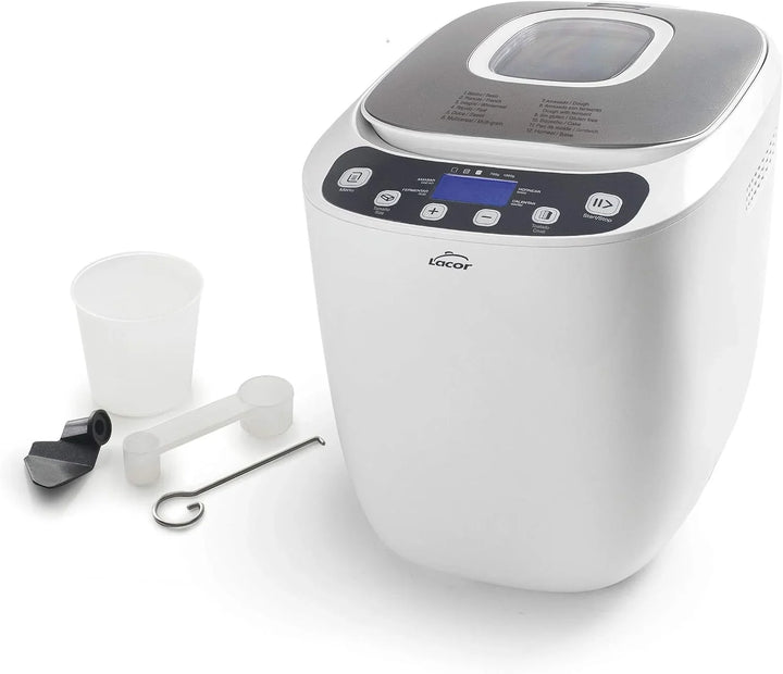 Lacor 69334 - Panificadora automática, mezcla, amasa, fermenta y hornea