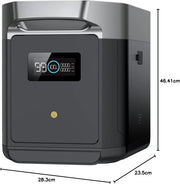 EcoFlow DELTA 2 Max Portable Power Station, 2048Wh, 3000 AC Cycles LFP Battery 80% Charge in 53mins, Power Up to 3100W Quiet Solar Generator for Home/Caravan/Camping