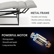 FLEXISPOT Sillón de Relax Eléctrico con Respaldo Ajustable, Reclinable de 105° a 155°, Sillon Reclinable, Sofá Relax Ergonómico Sillón para Dormitorio, Salón y Cine en casa (Gris Oscuro)