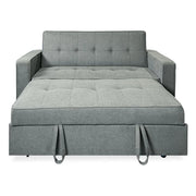 Sofá Cama De 2 Plazas Modelo Vienna Con Reposabrazos, Gris, Diseño Moderno, Práctico Y Funcional