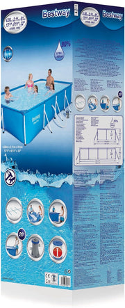 Bestway Steel Pro - Piscina 5700 l, azul, 400 x 211 x 81 cm