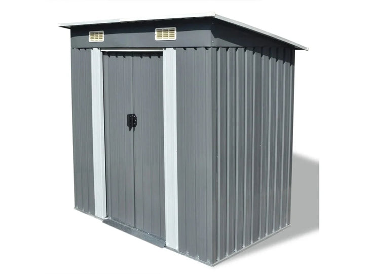 Abrigo de Metal MAISON EXCLUSIVE Cinzento (80x159 cm)