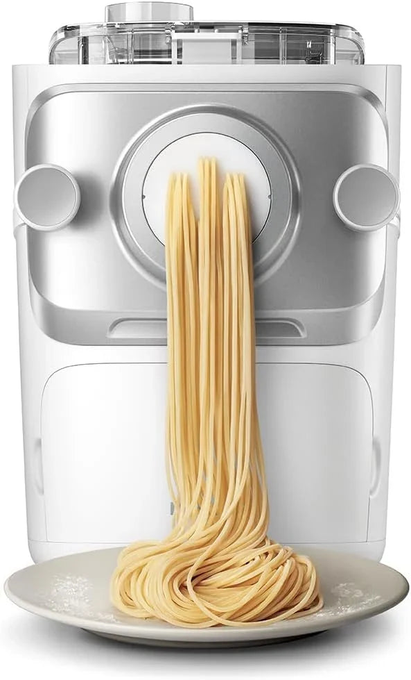 Philips Máquina Para Hacer Pasta 7000 Series - Tecnología ProExtrude, Totalmente Automática, Tecnología De Mezcla Perfecta, 6 Discos Para Dar Forma, Blanco (HR2660/00)