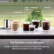 De'Longhi Rivelia - Cafetera Superautomática 8 Bebidas Negro