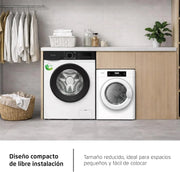 Corberó - Secadora de Evacuación | CSM320W | 3 Kgs | Secado Rápido 45 Min | Display LED | 5 Programas | Apertura 180º | 65dB | Blanco