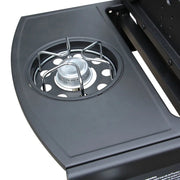 Barbacoa Grill De Gas 4+1 Quemadores Negra Vidaxl