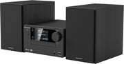 Microcadena HiFi Kenwood M-725DAB-B con CD, USB, Dab+ y Bluetooth Audio-Streaming. Color: Negro - Mini Equipo de Musica para casa