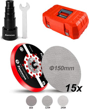 FANZWORK Lijadora Rotorbital 150 mm, 350W, Motor sin escobillas