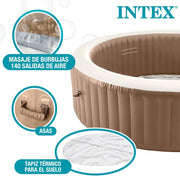 Intex 28428EX Spa hinchable, Beige, 6 Personas