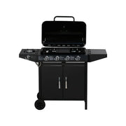 Barbacoa A Gas "festa 5" - 5 Quemadores (1 Lateral) - 12.9 Kw - Negro