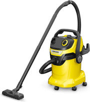 Kärcher, Aspirador en Seco y Húmedo WD 5 V-25/5/22, Filtro cartucho, 1100 W, Función soplado, Boquilla suelo y ranuras, Yellow/Black, Depósito de plástico 25 l, Manguera aspiración 2,2 m