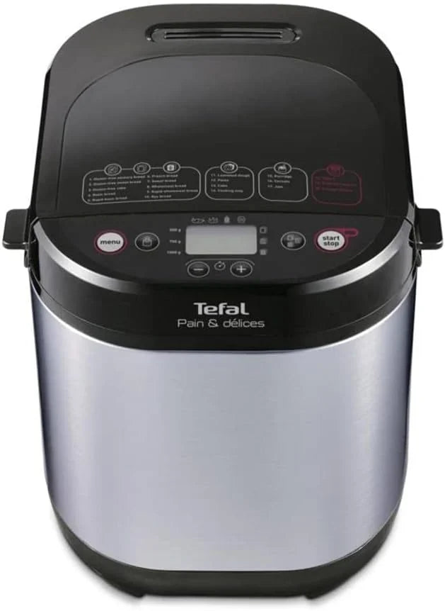 Máquina para hacer pan Tefal PF240E38, negro/acero inoxidable