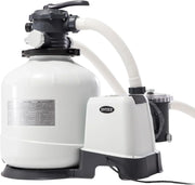 Intex 55228 – Krystal Clear Sand Treatment Plant 12,000 L/H, Pool Sand Purifier, Pool Filter, Pool Pump/For Detachable Pools up to 66,000 L., 6 Functions and Locking System