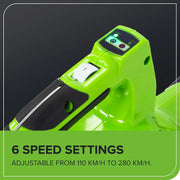 Greenworks GD40BV Soplador Aspirador de Hojas a Batería con Motor sin Escobillas, 280 km/h, 9,63 m³/min, Bolsa Recogedora de 45L SIN Batería de 40V y Cargador, Garantía de 3 Años