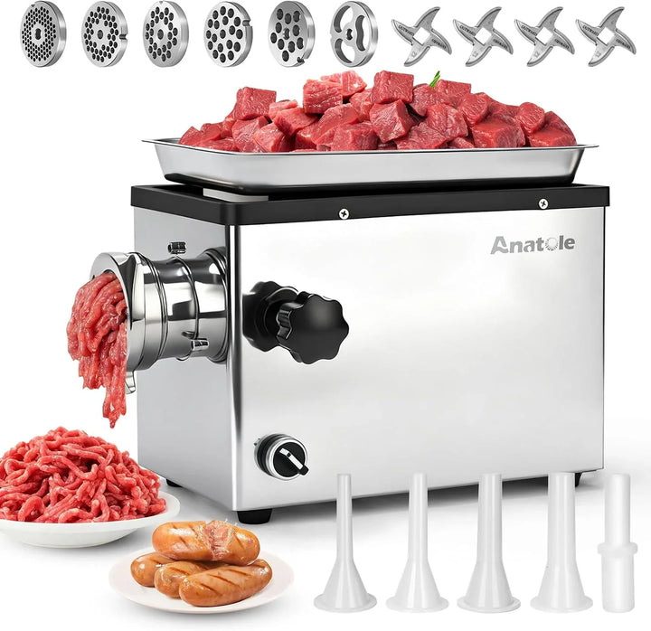 Anatole Picadora de Carne Eléctrica Comercial 1300W Acero Inoxidable