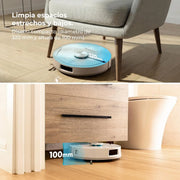 Cecotec Robot Aspirador con IA y Base Autovaciado de 3L Conga Y90 Pearl
