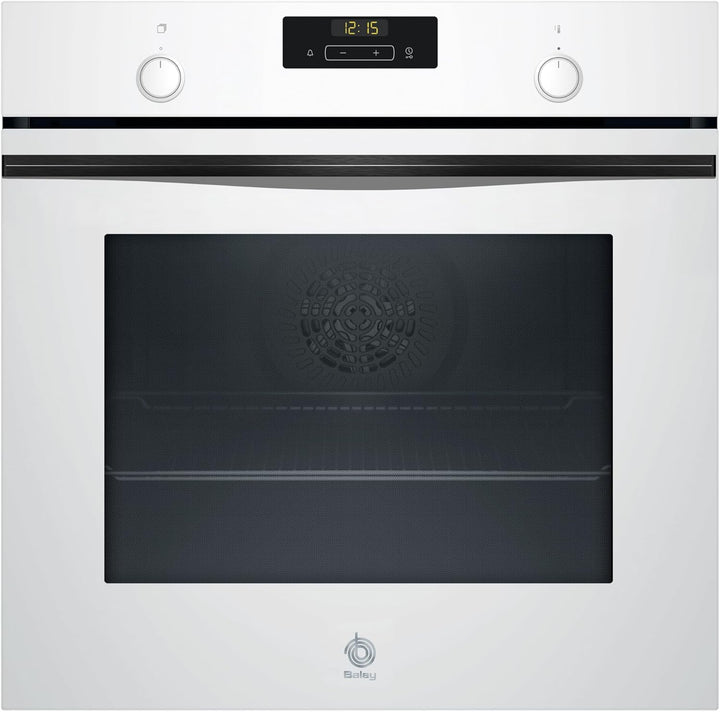 Balay - Horno multifunción, 60 cm, Control Comfort, Aqualisis, Raíles 1 nivel, cristal Blanco, 3HB5131B3