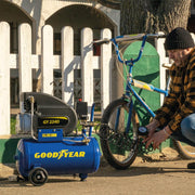 Goodyear - Compresor de Aire Eléctrico 24L 165 L/min 8 Bar 2 CV