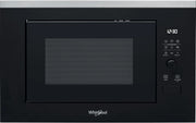 Whirlpool - Microondas integrable WMF250G negro, 25 L, 900W, gril plato giratorio de 28 cm, 7 niveles de potencia
