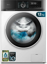 Cecotec Washing Machine 9 kg Front Load Bolero Dresscode 9500 Inverter Steel A. 1900W, 1400 rpm, Inverter Plus Motor, Low Consumption, 16 Programs, SteamMax, Delay Start, Steel