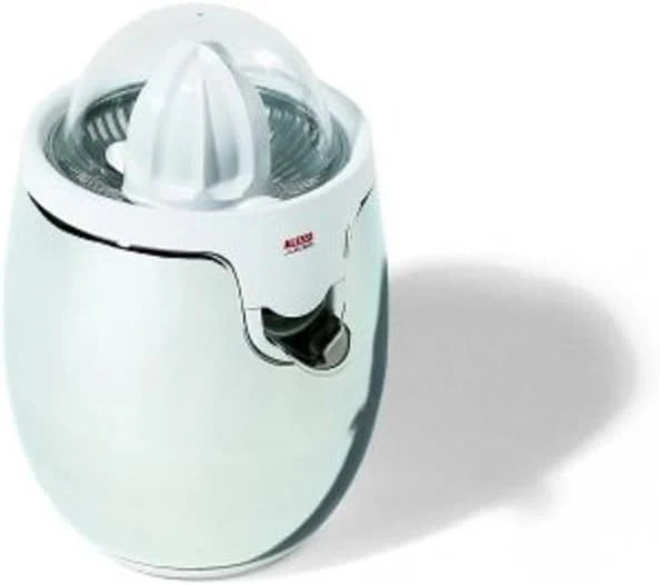 Alessi | SG63 W Exprimidor Eléctrico de Design en Acero y Resina Termoplástica, Blanco