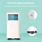 COMFEE Pingüino Aire Acondicionado Portátil 8000 BTU / 2000 Frigorías – Climatizador sin unidad exterior – Enfriador Silencioso Bajo Consumo con Kit de Ventana | 3x1 Refrigera, Ventila y Deshumidifica