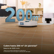 Cecotec Robot Aspirador con IA y Base Autovaciado de 3L Conga Y90 Pearl