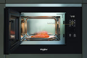 Whirlpool - Microondas integrable WMF250G negro, 25 L, 900W, gril plato giratorio de 28 cm, 7 niveles de potencia