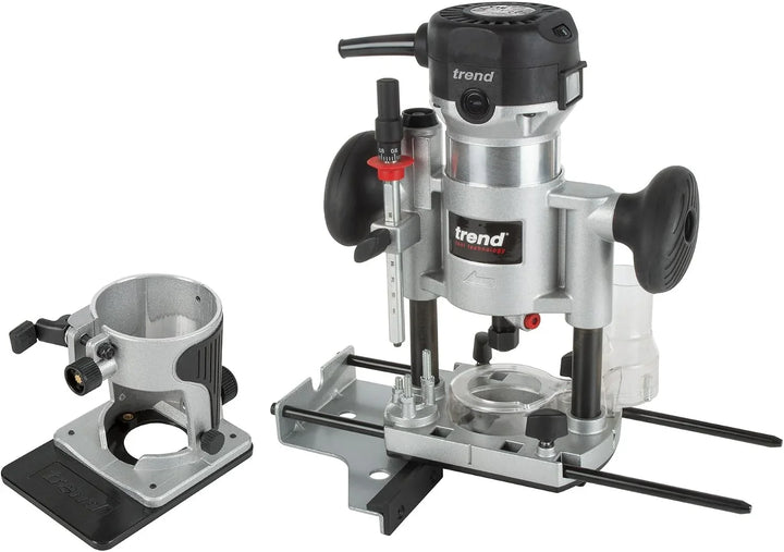 Trend T1 Fresadora de doble base, pinza de 8 mm, 710 W, 230 V