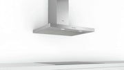 Bosch - Campana Extractora Decorativa de Pared, 90 cm, Serie 2, Control Mecánico, Iluminación LED, Acero Inoxidable, DWB96BC50
