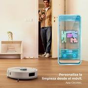 Cecotec Robot Aspirador con IA y Base Autovaciado de 3L Conga Y90 Pearl