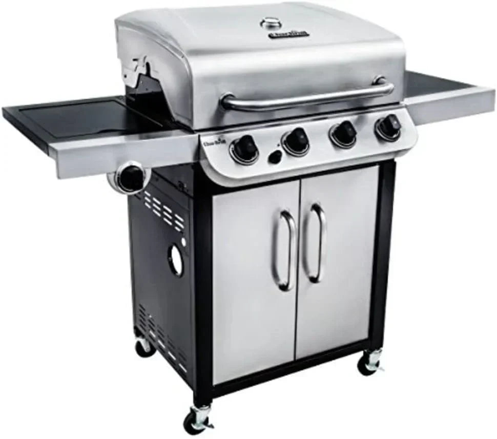 Char-Broil Convective 440 S Gas Barbecue with 4 Burners, Cast Iron Grates, Stainless Steel Burners - Ideal for Outdoor Cooking, Garden and Patio