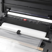 CASO GourmetVAC380 - Envasadora al vacío doméstica - Potente capacidad de vacío de 15 L/min - Integra caja de almacenamiento de film y cortadora plegable - Maquina al Vacio de Alimentos - plateado