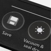 CASO GourmetVAC480 - Envasadora al vacío doméstica - Potente capacidad de vacío de 20 L/min - Integra caja de almacenamiento de film y cortadora plegable - Función de memoria - plateado